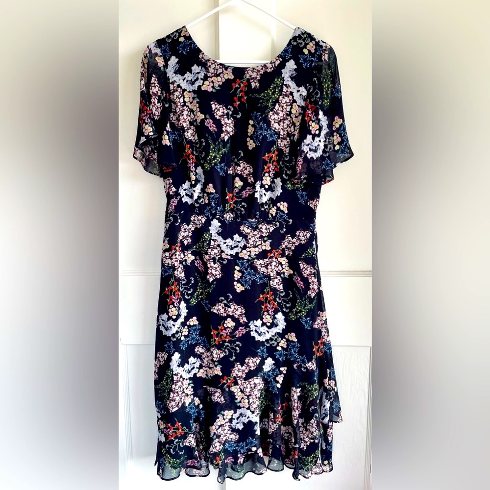 Rachel Roy Collection Women’s Flutter Sleeve Dress Black Combo Size 4
